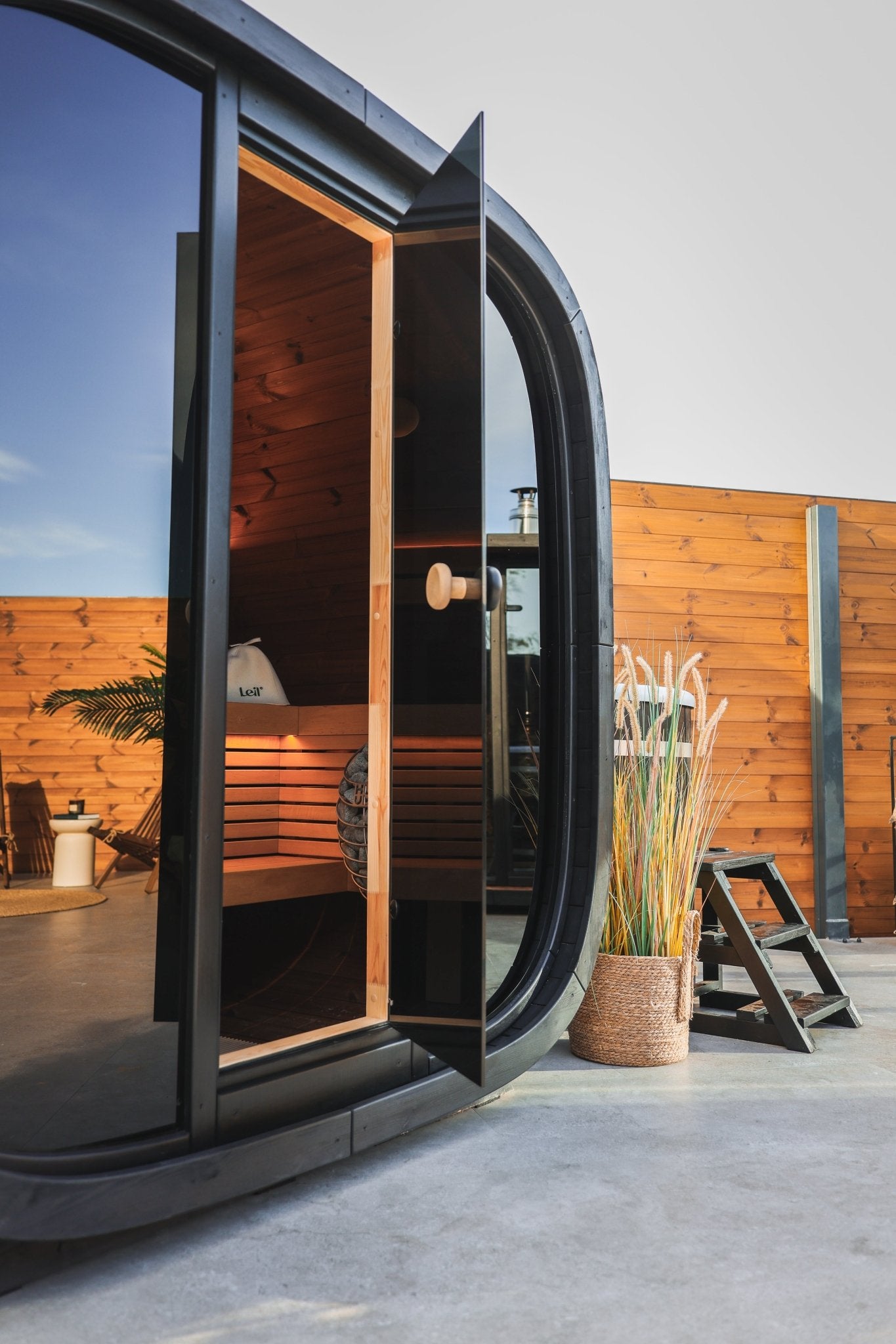 Leil Saunas Black Cube Classic - 4 Person Outdoor Sauna Kit -  product_vendor - Peak Primal Wellness