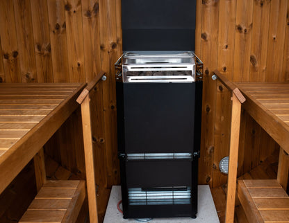 Saunum AIR L 10 Sauna Heater 9.8kW - Patented Air-Mixing, Himalayan Salt, Scandinavian Design
