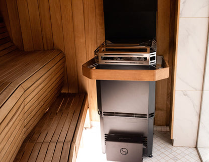 Saunum Air L 15 - 15.2kW Sauna Heater with Air Mixing Tech & Himalayan Salt Reservoir