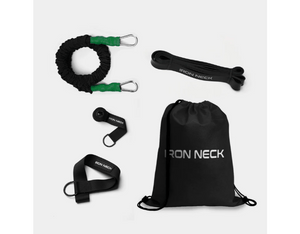 Iron Neck Harness Kit - Heavy Duty Neck Strength Trainer with 35lb Resistance Band -  product_vendor - Peak Primal Wellness
