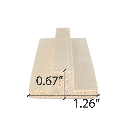 ProSaunas ASPEN 1X2 (17mm x 32mm) T - MOULDING | Sauna Wood, T - Moulding -  product_vendor - Peak Primal Wellness