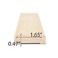 ProSaunas ASPEN 1X2 (12mm x 42mm) DOOR TRIM UK | Sauna Wood, Door Trim Casing, UK Profile -  product_vendor - Peak Primal Wellness