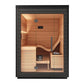 Auroom Aura 2-Person Outdoor Traditional Sauna Kit w/ Black Thermo-Spruce Wood -  product_vendor - Peak Primal Wellness
