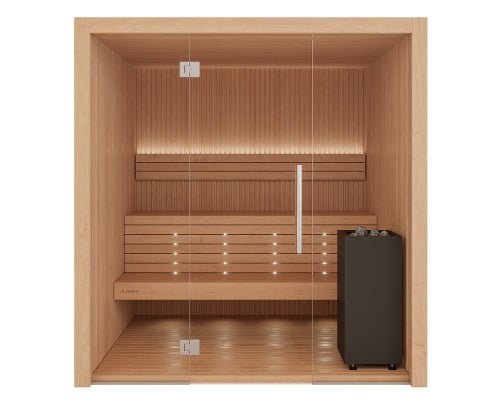 Auroom Libera Glass 6-Person Traditional Sauna Kit -  product_vendor - Peak Primal Wellness