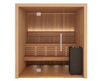 Auroom Libera Glass 6-Person Traditional Sauna Kit -  product_vendor - Peak Primal Wellness