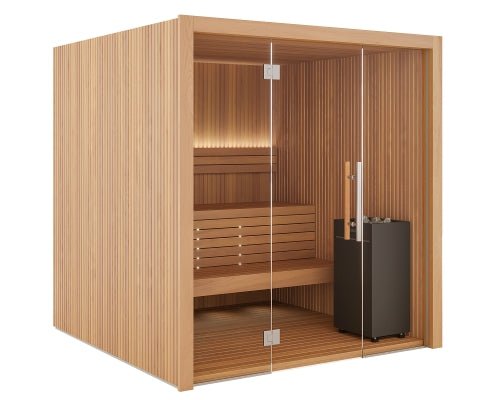 Auroom Libera Glass 6-Person Traditional Sauna Kit -  product_vendor - Peak Primal Wellness