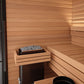 Auroom Mira S 2-Person Outdoor Traditional Sauna Cabin Kit w/ Black Thermo-Spruce Wood -  product_vendor - Peak Primal Wellness