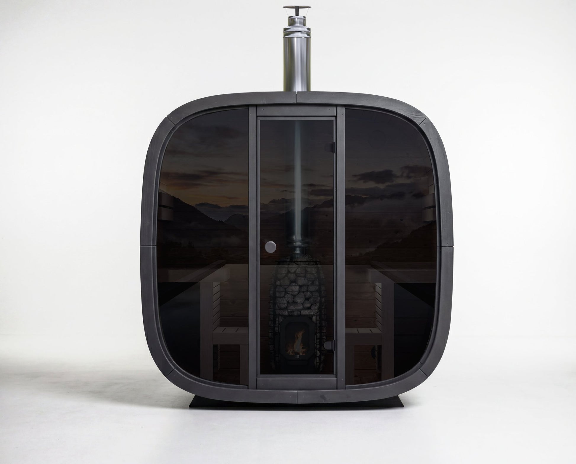 Leil Saunas Black Cube Comfort - 6 Person Outdoor Sauna Kit -  product_vendor - Peak Primal Wellness