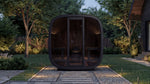 Leil Saunas Black Cube Premium - 4 Person Outdoor Sauna Kit -  product_vendor - Peak Primal Wellness