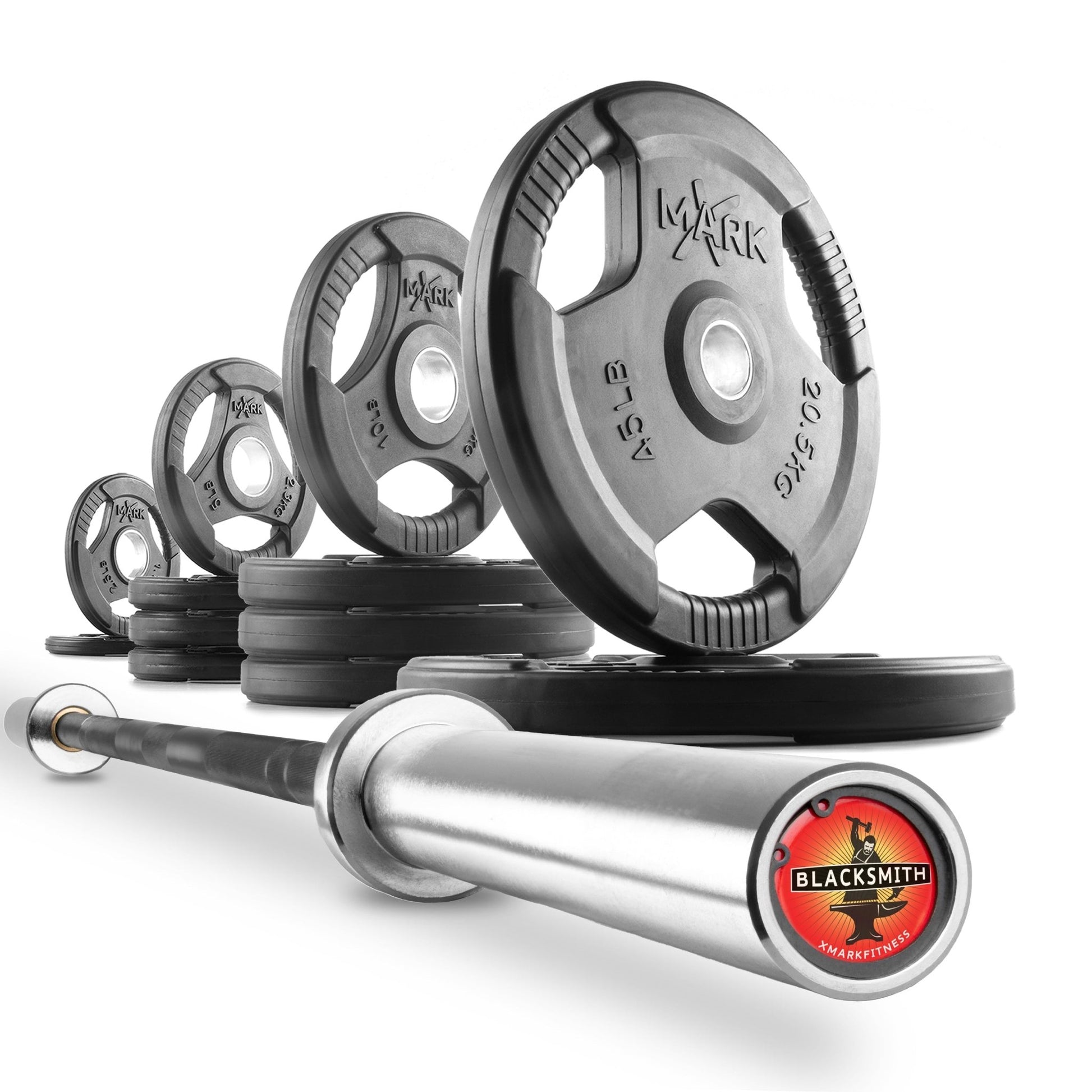 XMark Tri-Grip Olympic Weight Plates and Olympic Barbell Sets -  product_vendor - Peak Primal Wellness