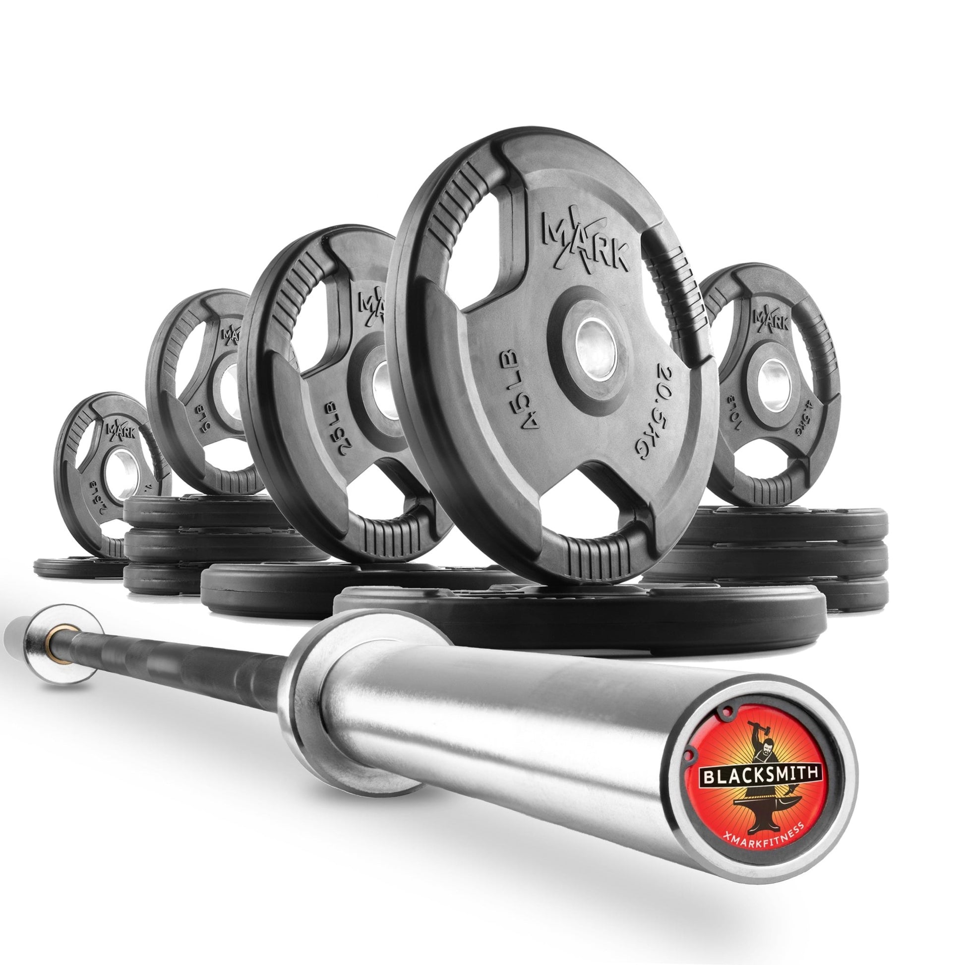 XMark Tri-Grip Olympic Weight Plates and Olympic Barbell Sets -  product_vendor - Peak Primal Wellness