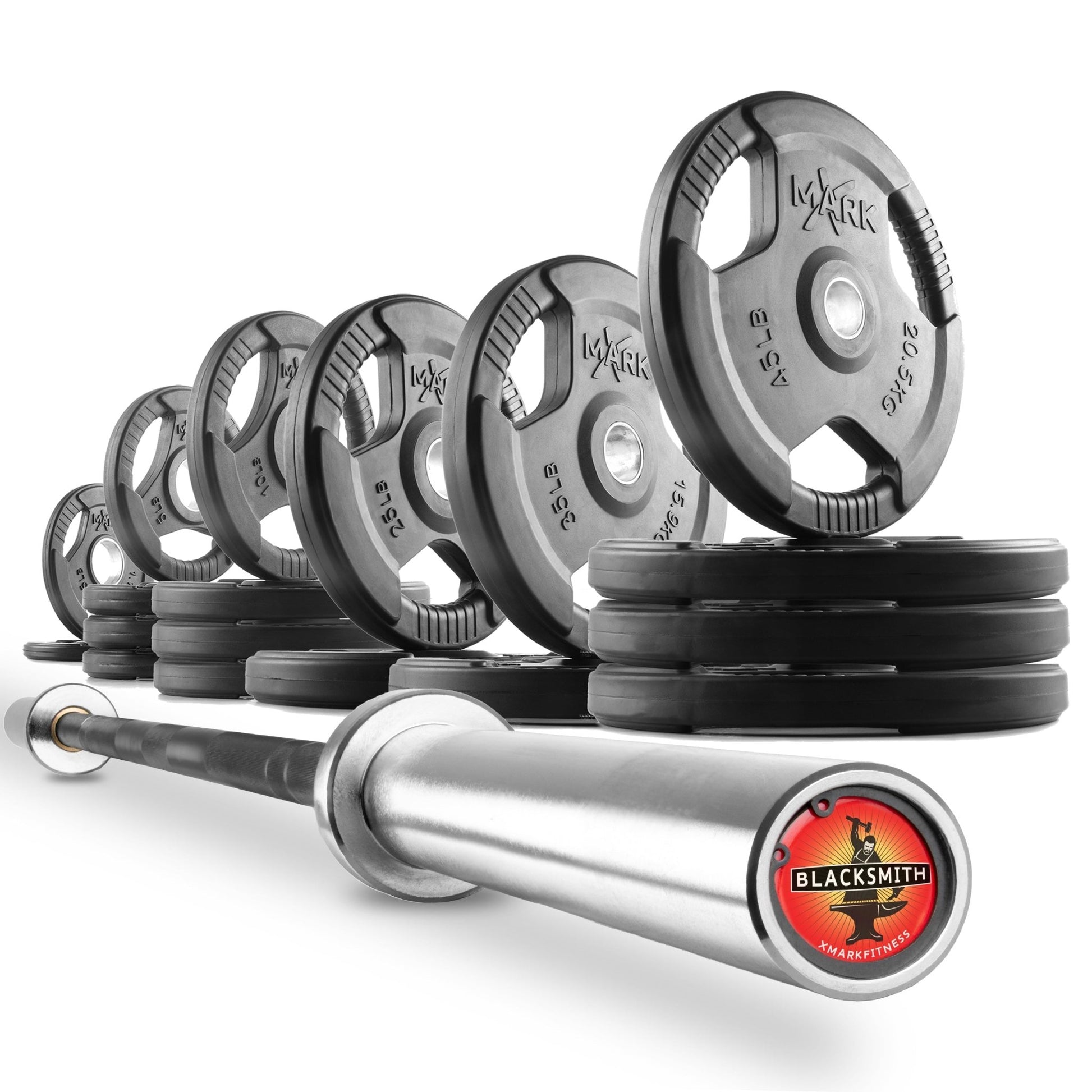 XMark Tri-Grip Olympic Weight Plates and Olympic Barbell Sets -  product_vendor - Peak Primal Wellness