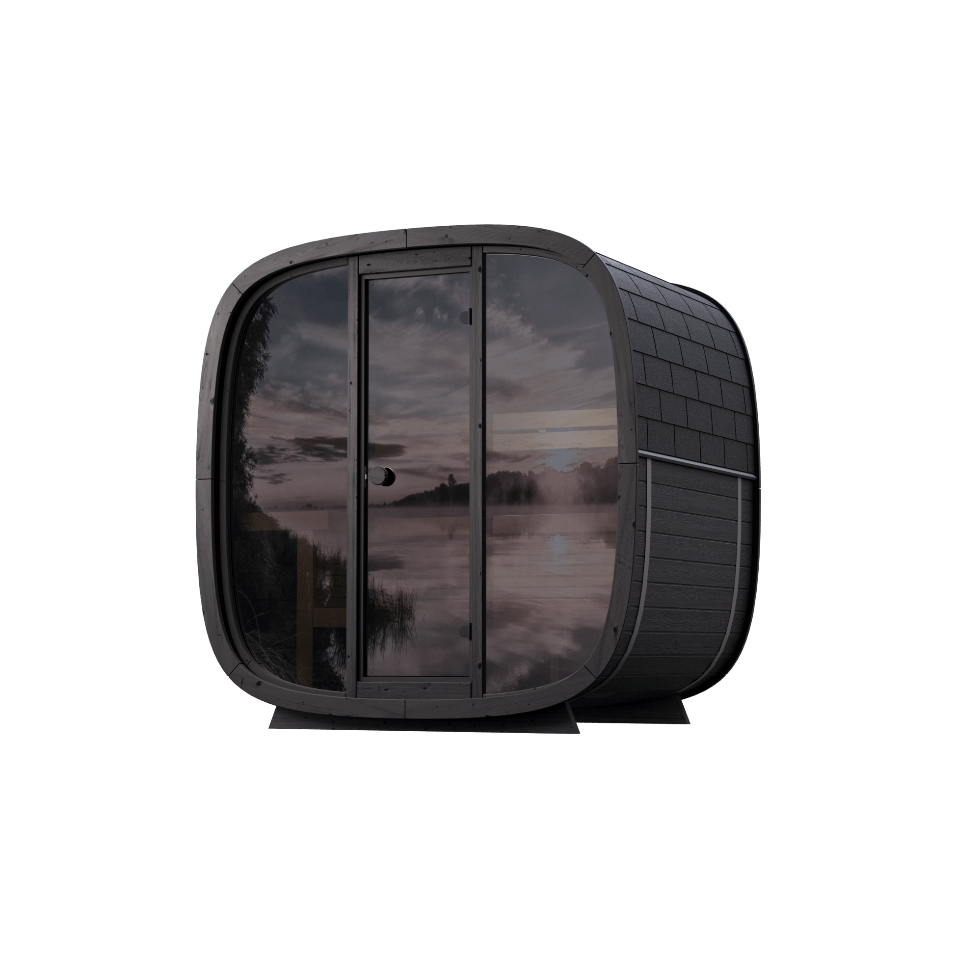 Leil Saunas Black Cube Classic - 4 Person Outdoor Sauna Kit -  product_vendor - Peak Primal Wellness