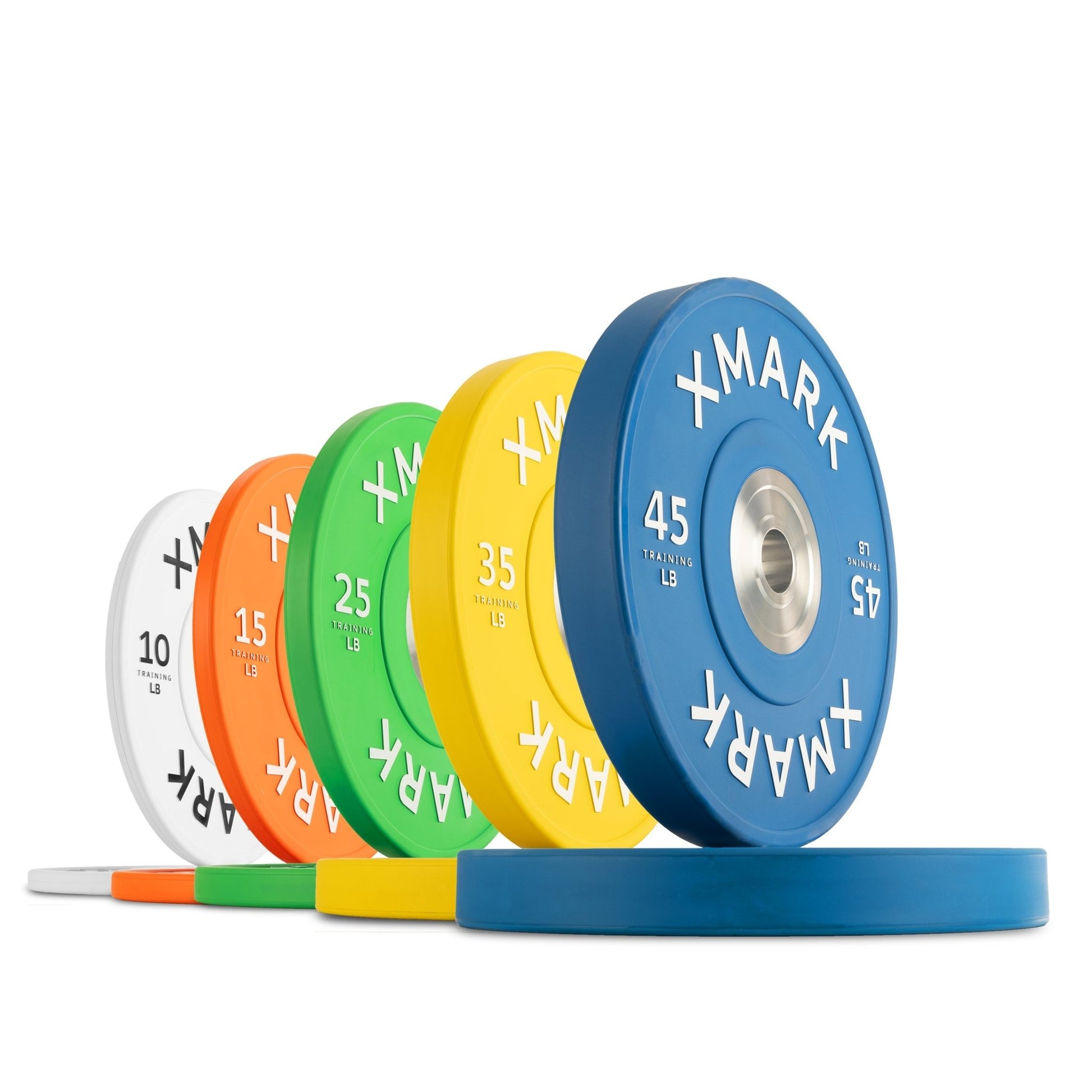 XMark Commercial Premium Virgin Rubber Color Bumper Plates (LB) -  product_vendor - Peak Primal Wellness