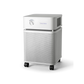 Austin Air Bedroom Air Purifier HM402 features medical grade HEPA technology for 99% contaminant removal, designed by Austin Air Systems for a cleaner sleeping environment.