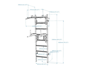 BenchK Series 2 232 Wall Bars