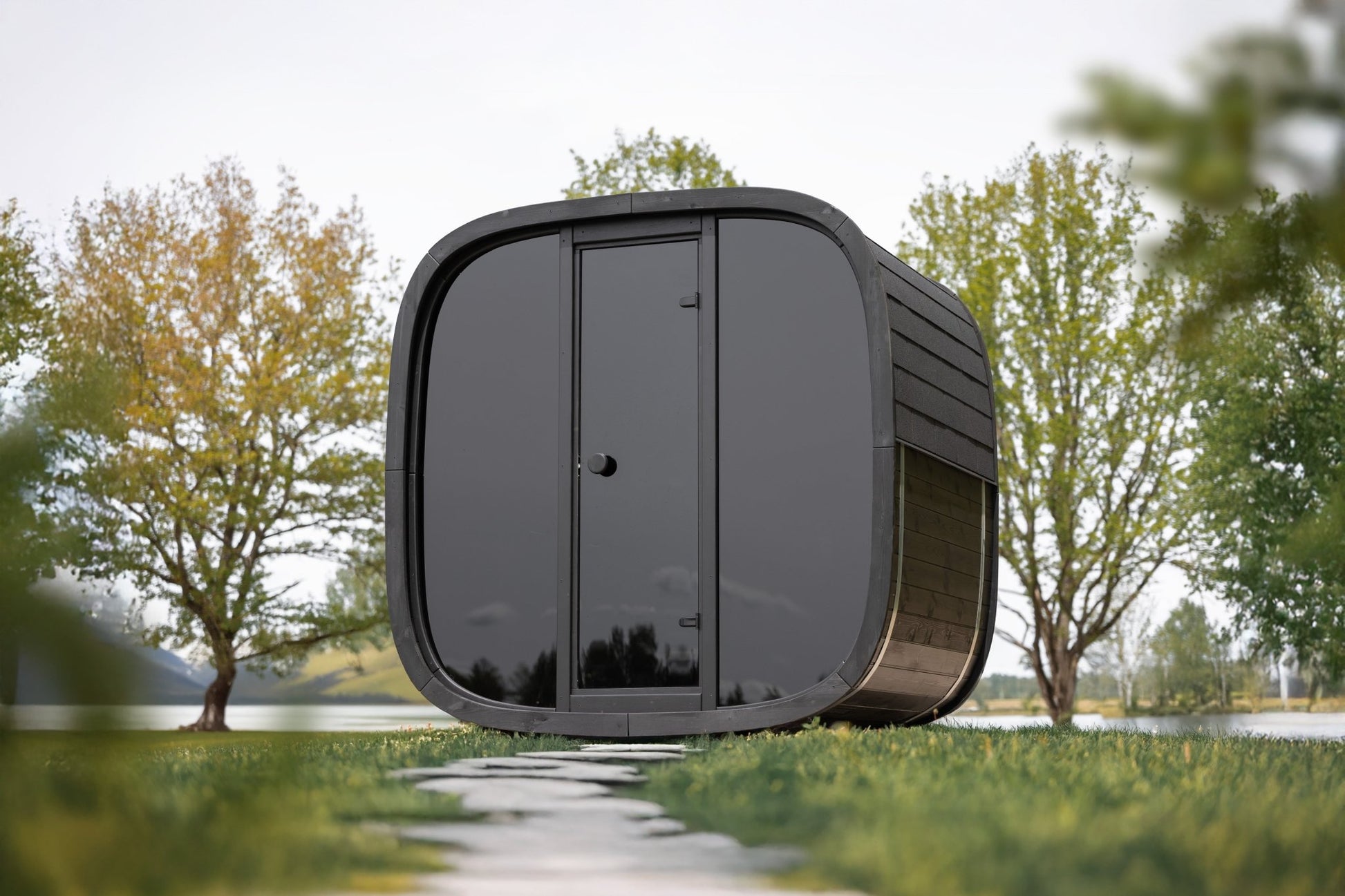 Leil Saunas Black Cube Classic - 4 Person Outdoor Sauna Kit -  product_vendor - Peak Primal Wellness