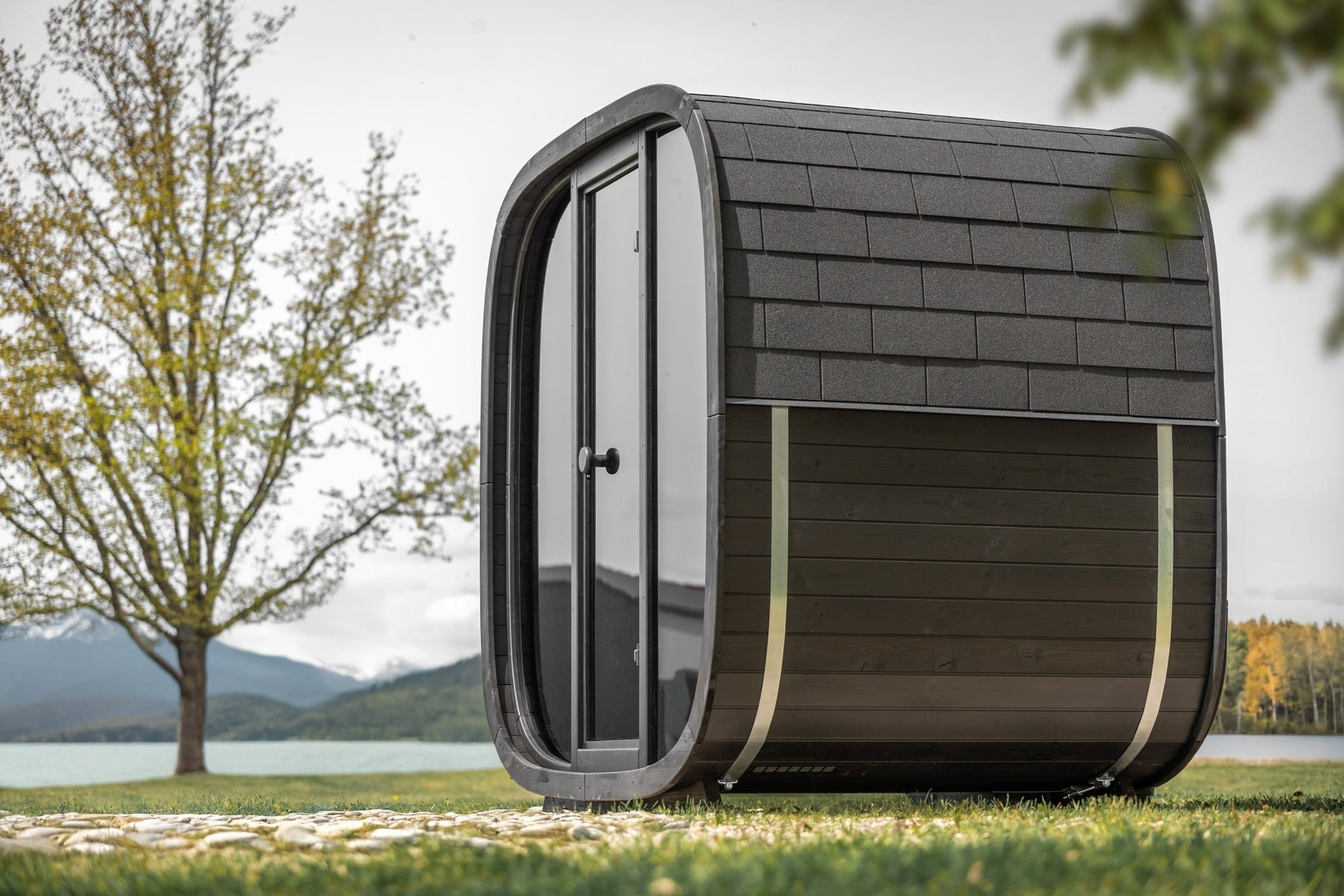 Leil Saunas Black Cube Classic - 4 Person Outdoor Sauna Kit -  product_vendor - Peak Primal Wellness