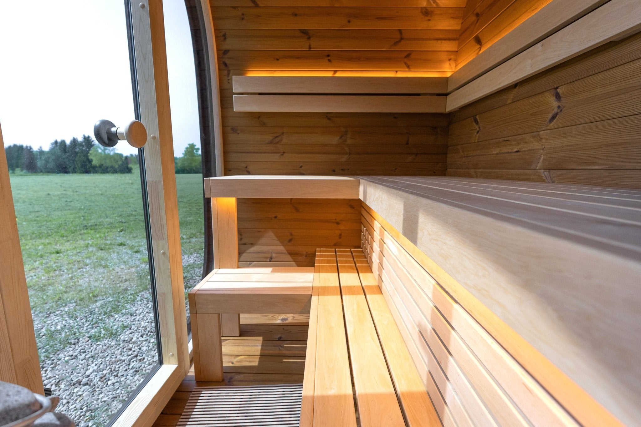 Leil Saunas Black Cube Classic - 4 Person Outdoor Traditional Sauna Ki