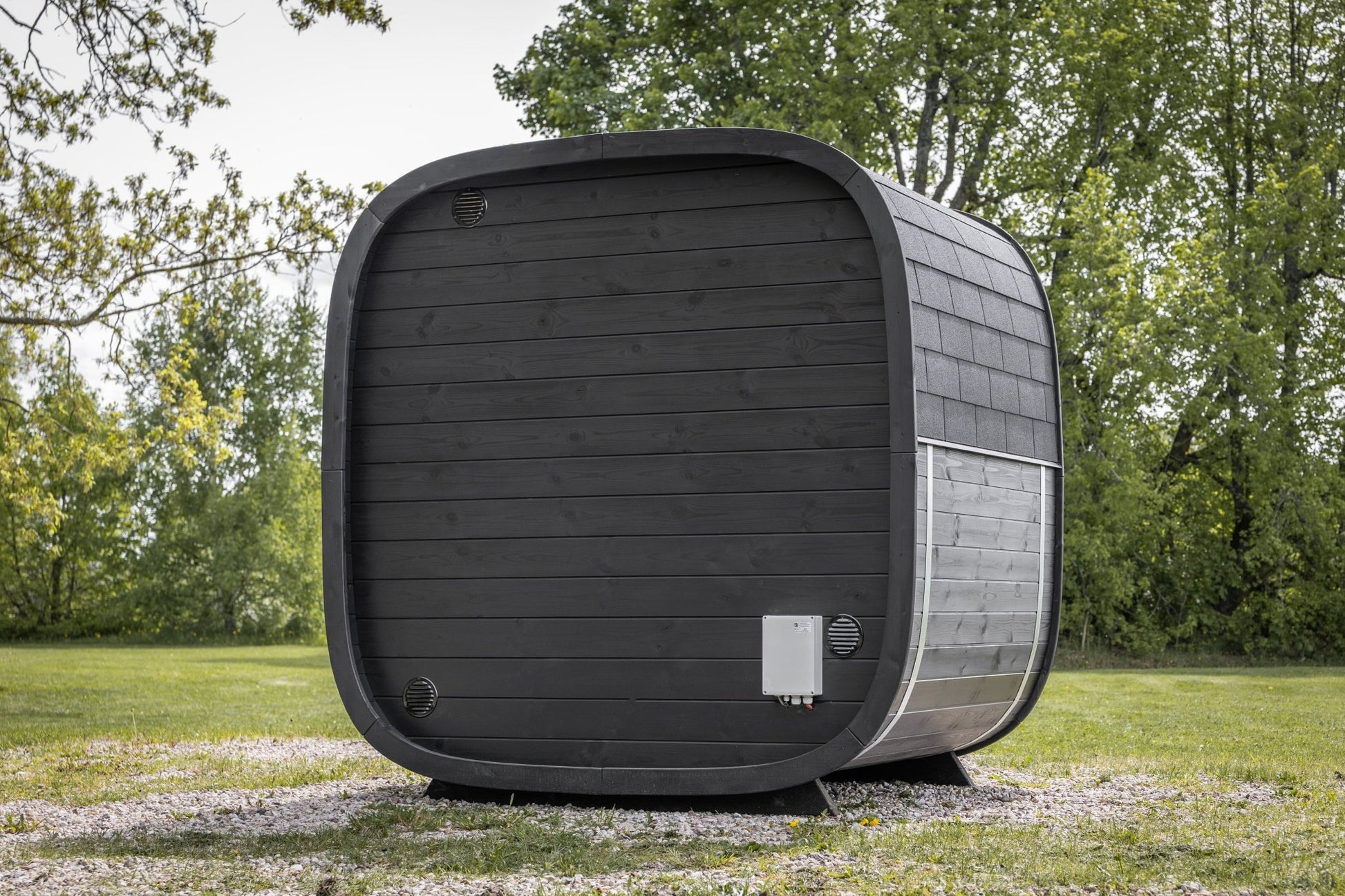 Leil Saunas Black Cube Classic - 4 Person Outdoor Sauna Kit -  product_vendor - Peak Primal Wellness