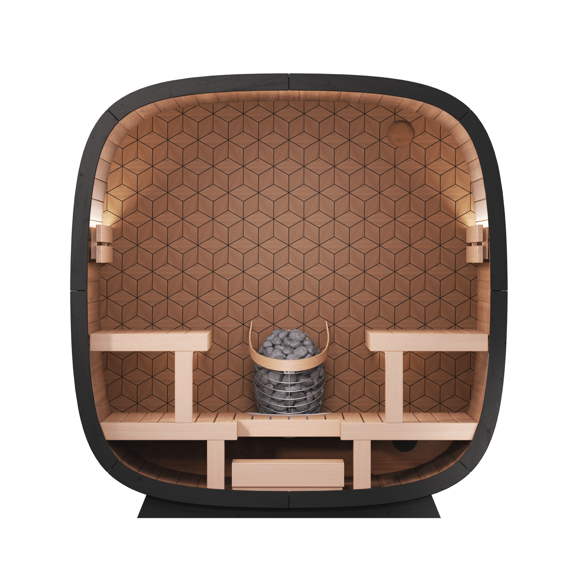 Leil Saunas Black Cube Premium - 4 Person Outdoor Sauna Kit -  product_vendor - Peak Primal Wellness