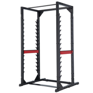 Steelflex Club Line 78" Power Rack Training System with Adjustable Safety and Integrated Pull-Up Bar