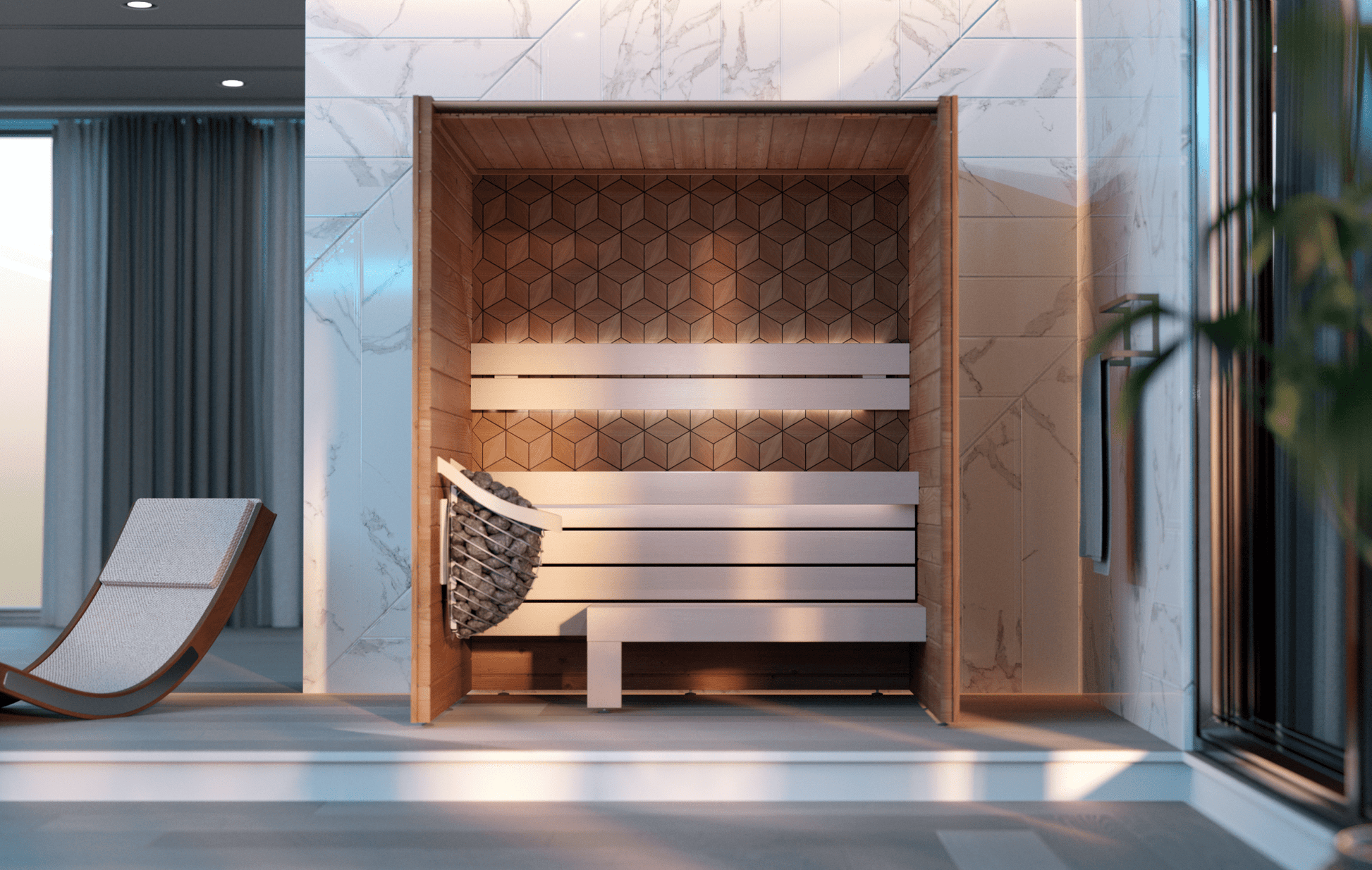 Leil Saunas Como 3 - 180 - 3 Person Indoor Sauna Kit -  product_vendor - Peak Primal Wellness
