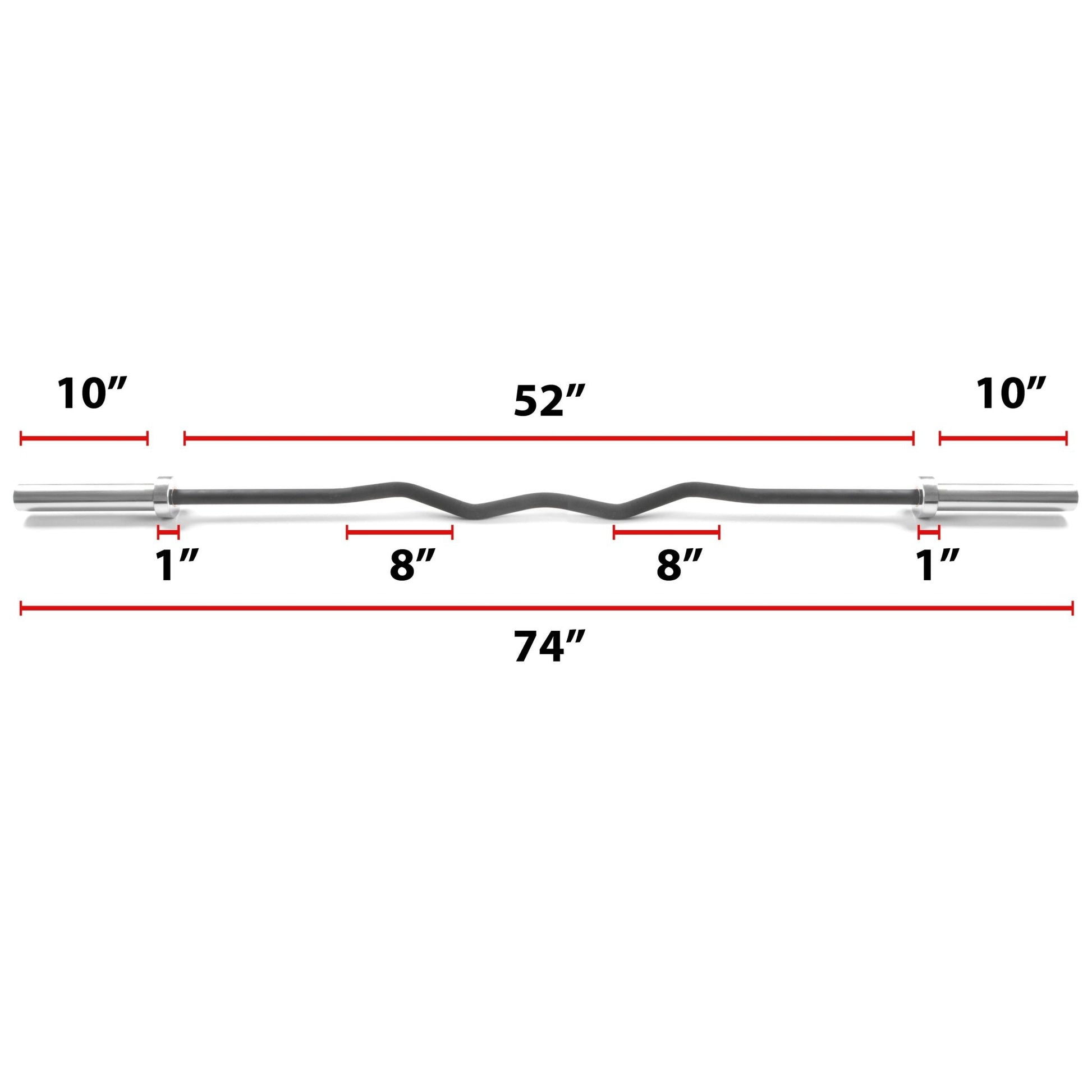 XMark Convict 6ft Rackable Curl Bar -  product_vendor - Peak Primal Wellness