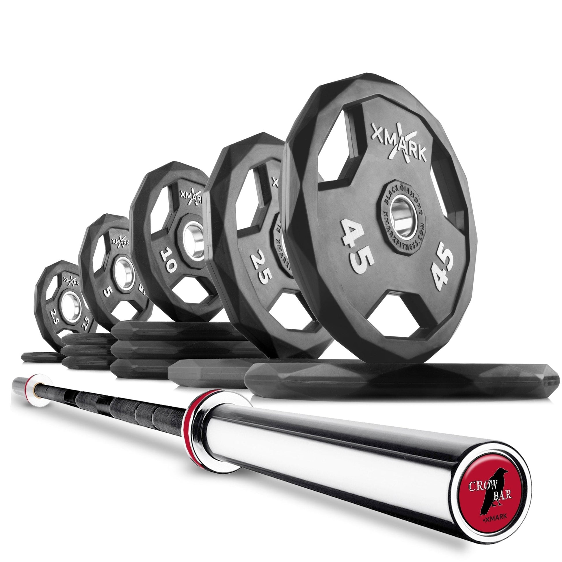 XMark Black Diamond® Olympic Weight Plates and Olympic Barbell Sets -  product_vendor - Peak Primal Wellness