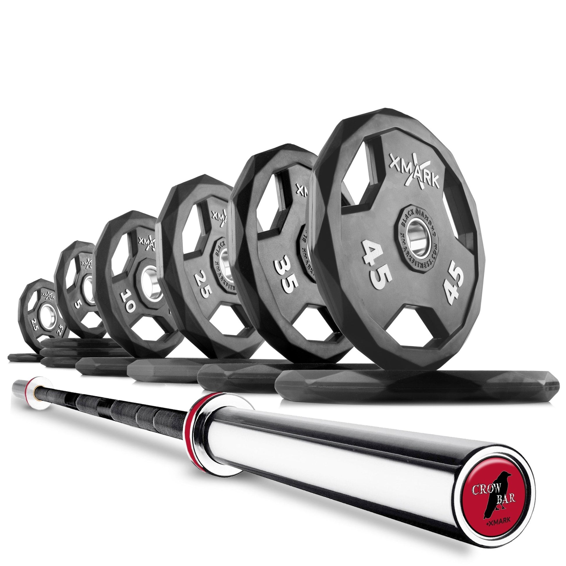 XMark Black Diamond® Olympic Weight Plates and Olympic Barbell Sets -  product_vendor - Peak Primal Wellness
