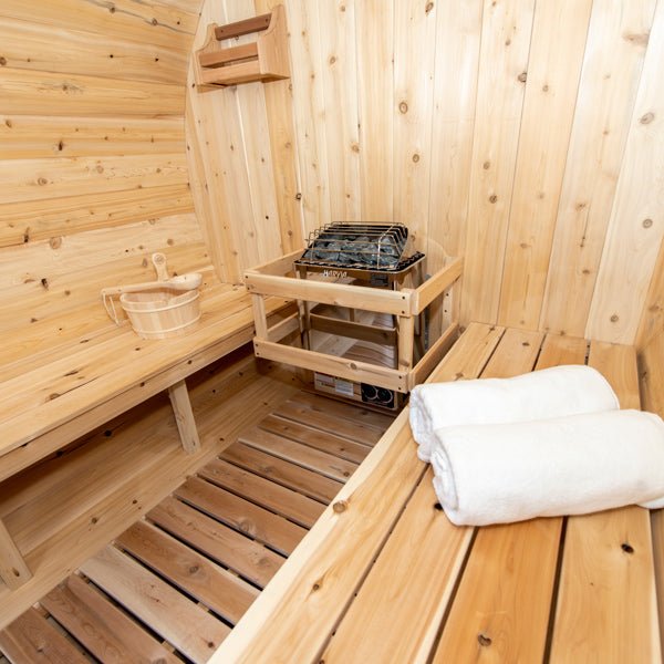 Dundalk LeisureCraft CT Serenity 5 Person Traditional Outdoor Barrel Sauna -  product_vendor - Peak Primal Wellness