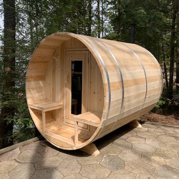 Dundalk LeisureCraft CT Serenity 5 Person Traditional Outdoor Barrel Sauna -  product_vendor - Peak Primal Wellness