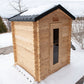 Dundalk LeisureCraft CT Granby 2-3 Person Traditional Outdoor Cabin Sauna