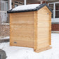 Dundalk LeisureCraft CT Granby 2-3 Person Traditional Outdoor Cabin Sauna