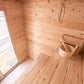 Dundalk LeisureCraft CT Granby 2-3 Person Traditional Outdoor Cabin Sauna