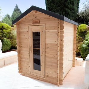Dundalk LeisureCraft CT Granby 2-3 Person Traditional Outdoor Cabin Sauna -  product_vendor - Peak Primal Wellness