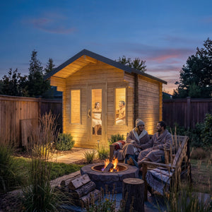 Dundalk LeisureCraft CT Palmer 3-4 Person Traditional Outdoor Cabin Sauna -  product_vendor - Peak Primal Wellness