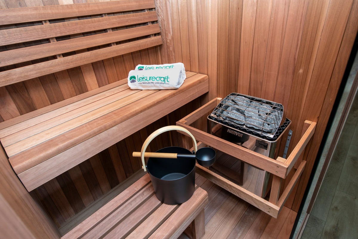 Dundalk LeisureCraft CT Element Nook 2 Person Traditional Indoor Sauna (54x54) -  product_vendor - Peak Primal Wellness