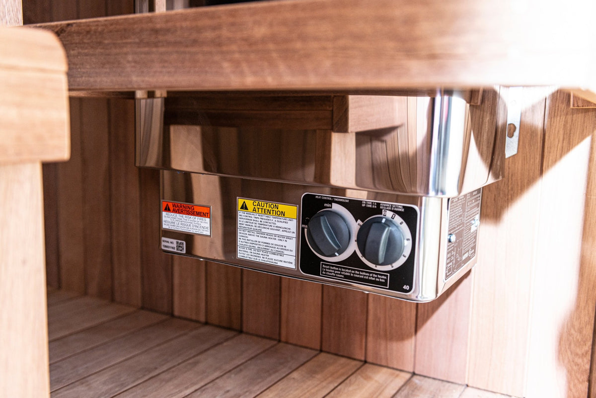 Dundalk LeisureCraft CT Element Nook 2 Person Traditional Indoor Sauna (54x54) -  product_vendor - Peak Primal Wellness