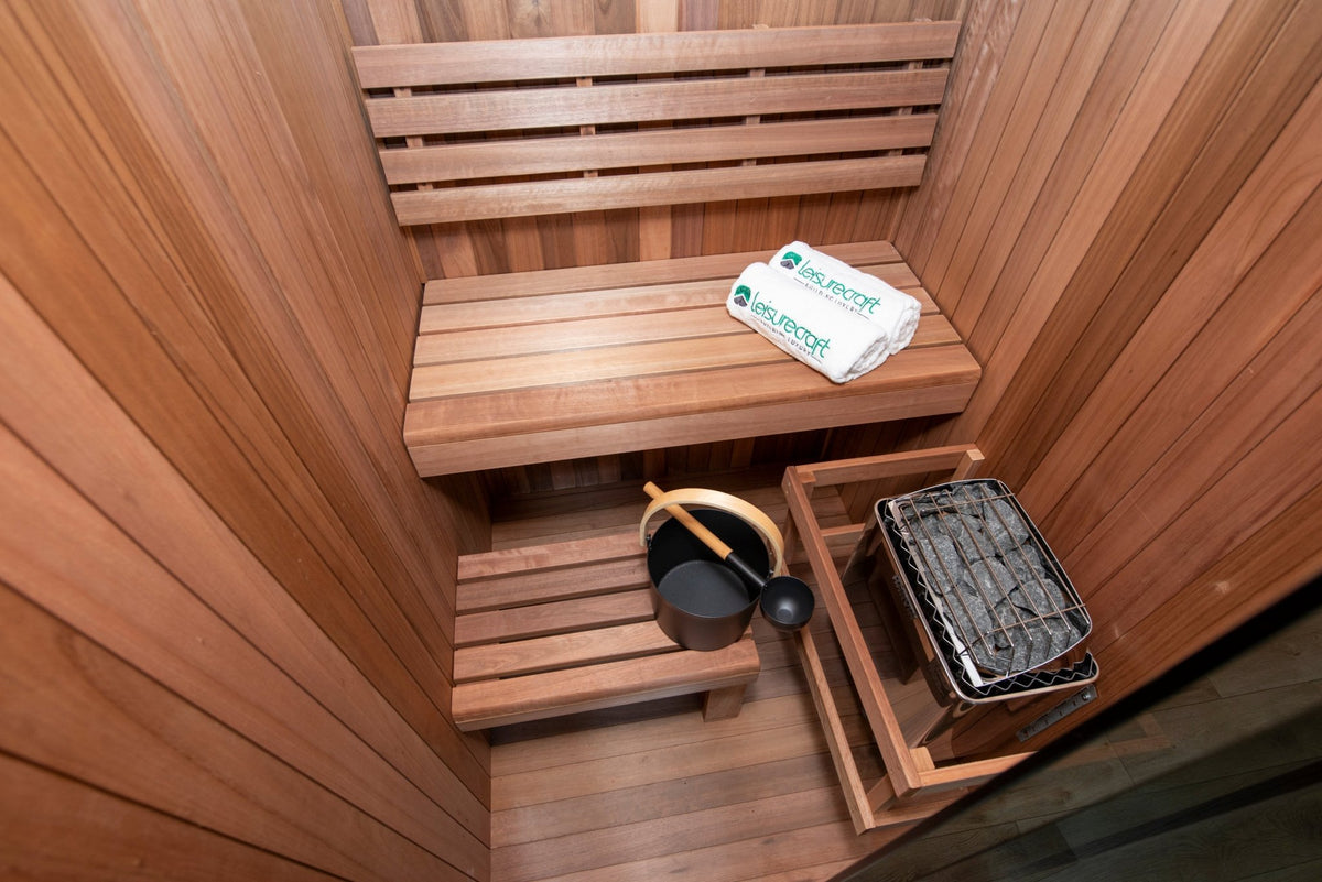 Dundalk LeisureCraft CT Element Nook 2 Person Traditional Indoor Sauna (54x54) -  product_vendor - Peak Primal Wellness