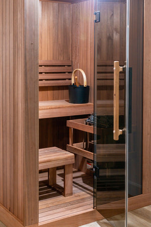 Dundalk LeisureCraft CT Element Nook 2 Person Traditional Indoor Sauna (54x54) -  product_vendor - Peak Primal Wellness