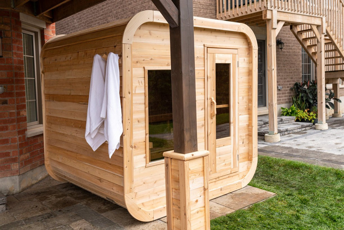 Dundalk LeisureCraft CT Luna 2-4 Person Traditional Outdoor Sauna -  product_vendor - Peak Primal Wellness