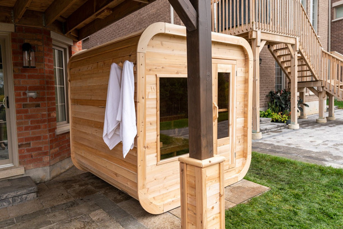Dundalk LeisureCraft CT Luna 2-4 Person Traditional Outdoor Sauna -  product_vendor - Peak Primal Wellness