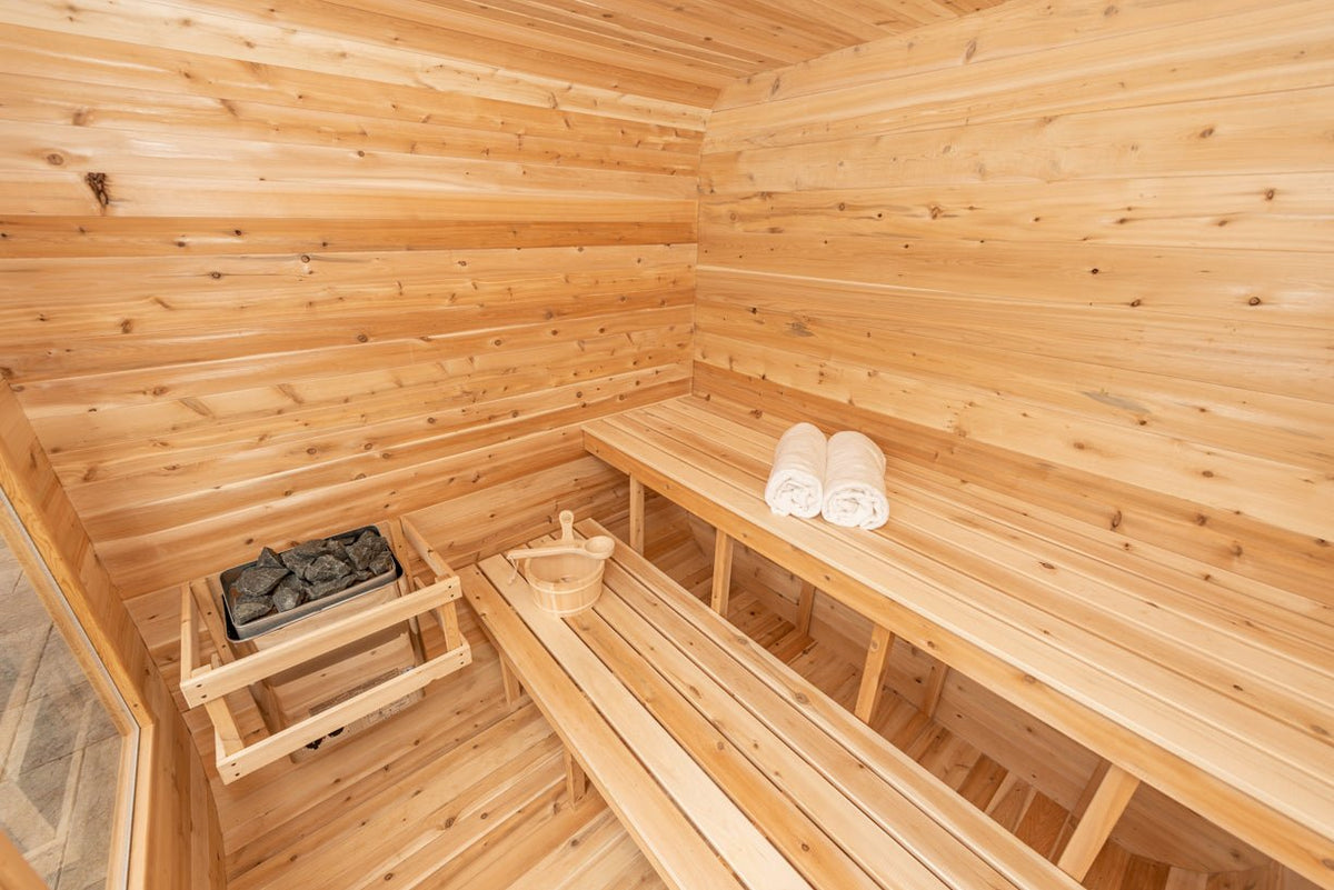 Dundalk LeisureCraft CT Luna 2-4 Person Traditional Outdoor Sauna -  product_vendor - Peak Primal Wellness