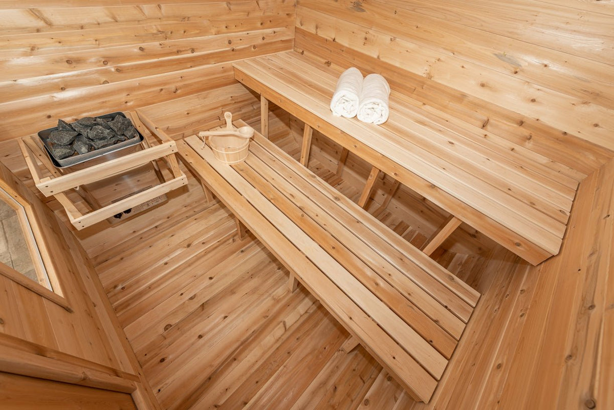 Dundalk LeisureCraft CT Luna 2-4 Person Traditional Outdoor Sauna -  product_vendor - Peak Primal Wellness