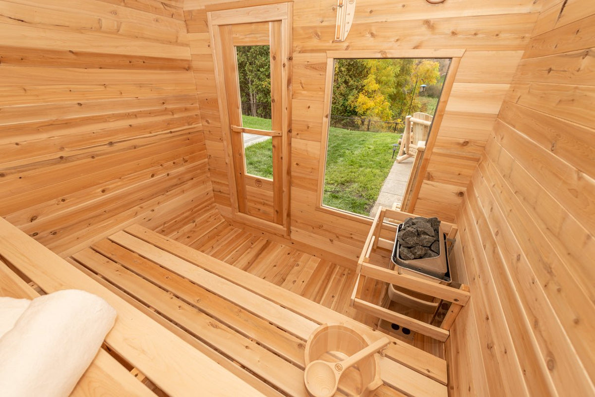 Dundalk LeisureCraft CT Luna 2-4 Person Traditional Outdoor Sauna -  product_vendor - Peak Primal Wellness