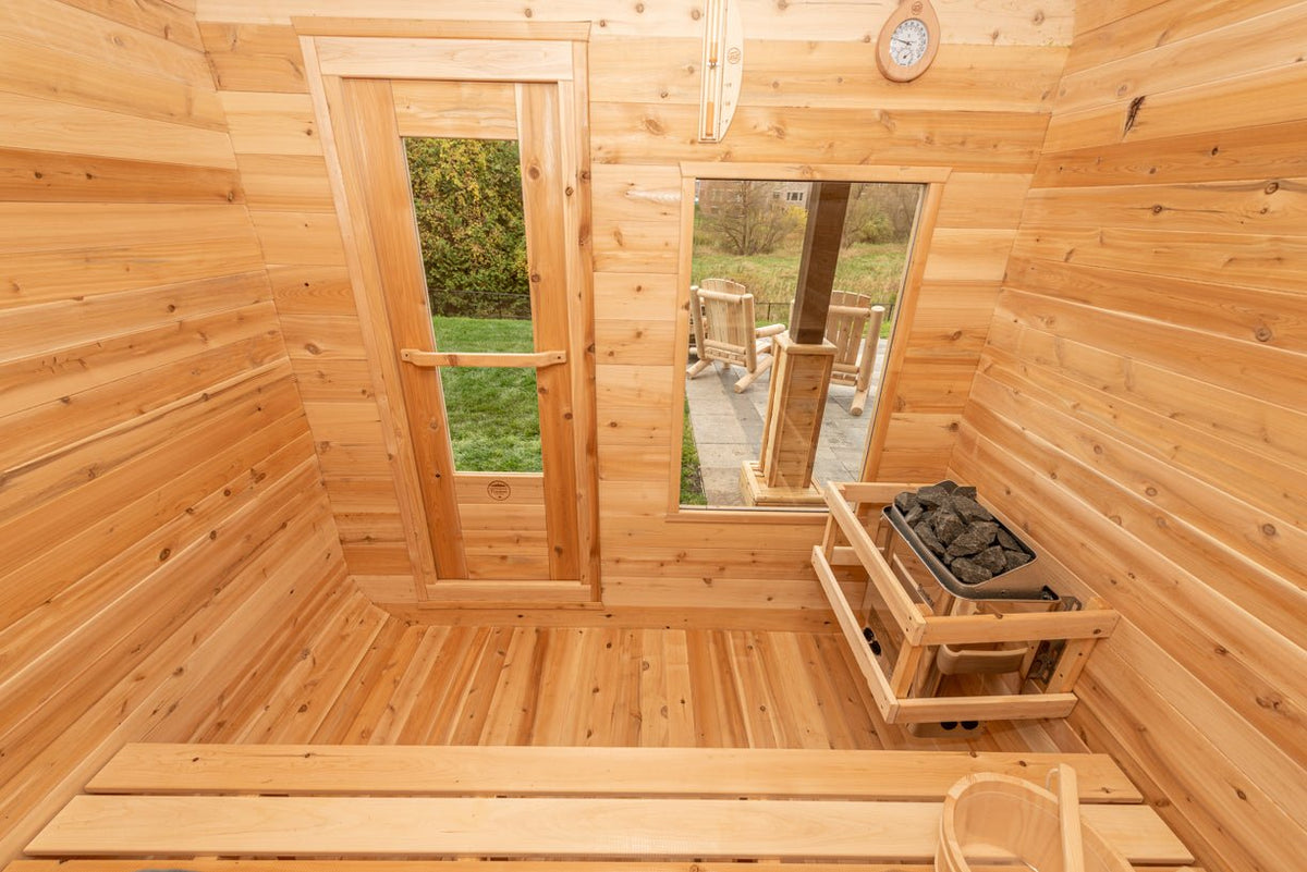Dundalk LeisureCraft CT Luna 2-4 Person Traditional Outdoor Sauna -  product_vendor - Peak Primal Wellness