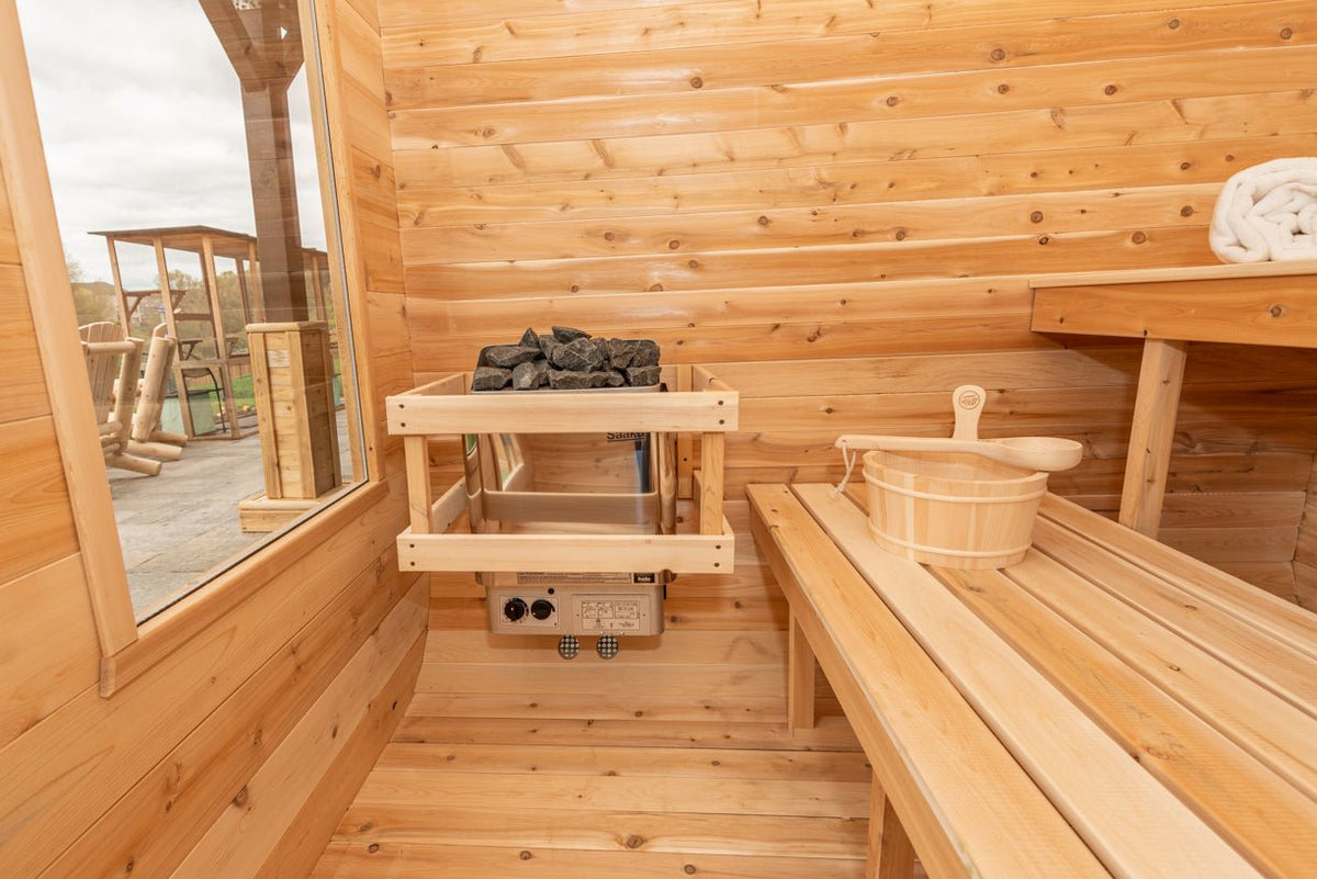 Dundalk LeisureCraft CT Luna 2-4 Person Traditional Outdoor Sauna -  product_vendor - Peak Primal Wellness
