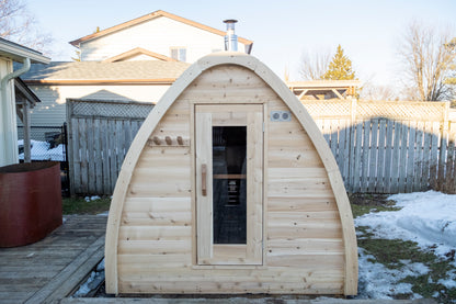 Dundalk LeisureCraft CT MiniPOD 3-4 Person Traditional Outdoor Sauna