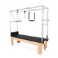 Elina Pilates Cadillac with Adjustable Anodized Aluminum Bar and Padded Trapeze for Stability